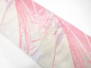 アンティーク　孔雀模様織り出し袋帯（材料）